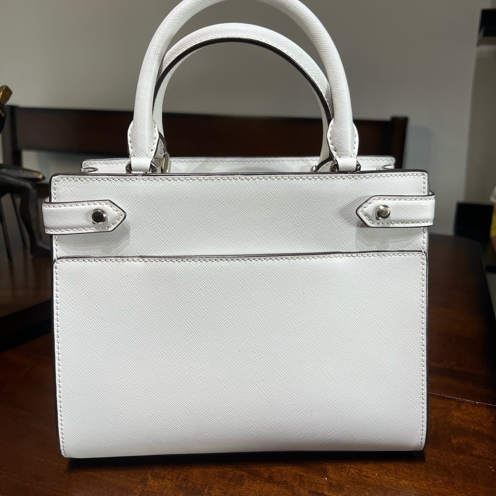 kate spade White Saffiano Leather Top-Handle Bag - Picture 2 of 5